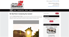 Desktop Screenshot of midwest-auctioneers.com